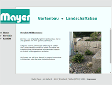 Tablet Screenshot of galabau-mayer.de